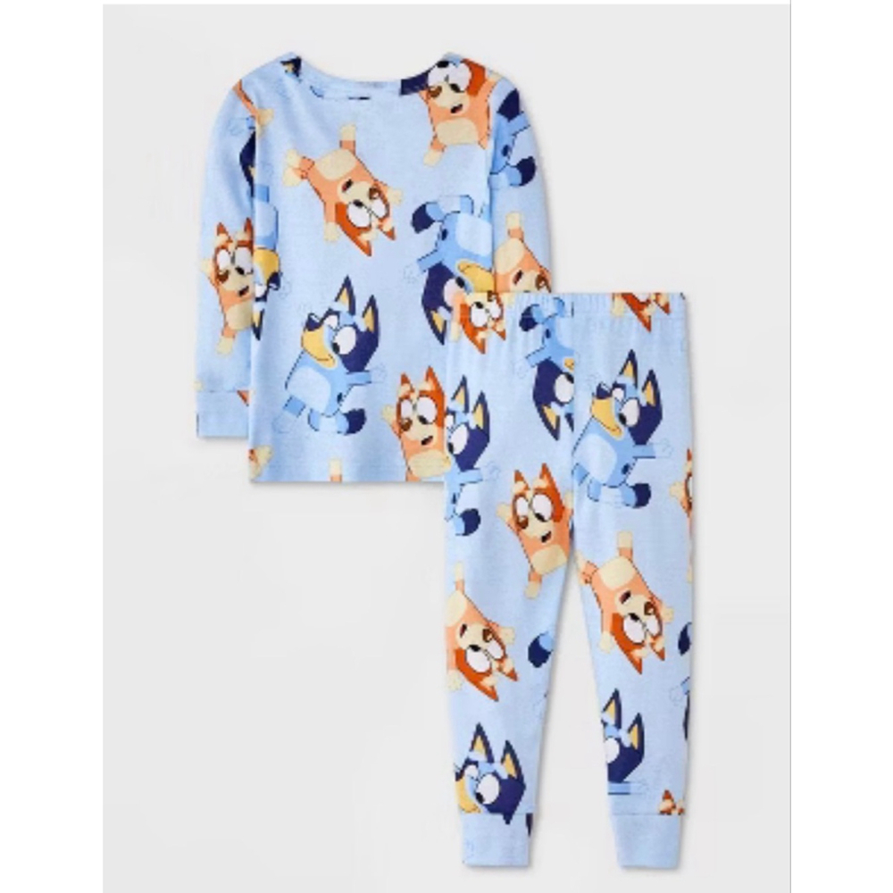 Toddler 4 piece Snug Fit Bluey and Bingo Cotton Pajama Set 4T NWT - Picture 2 of 6